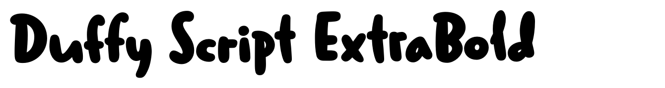 Duffy Script ExtraBold